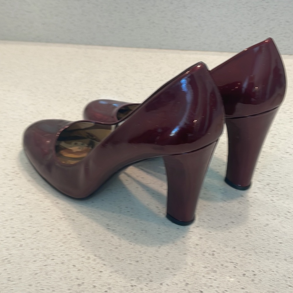 Stuart Weitzman Ruby Red Patent Pumps 7 1/2 - image 2